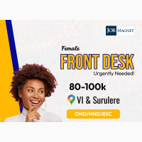 Experienced Female Front Desk Needed