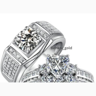 Diamond on Gold Engagement/Proposal Ring