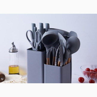 Set of Silicone Spoon With Cutting Board