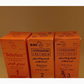Baby Face RDL Hydroquinone Teetininon Solution