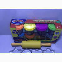 Play Dough With Real Cookie Cutters and Rolling Pin
