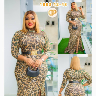 Animal Print Hugging Dress