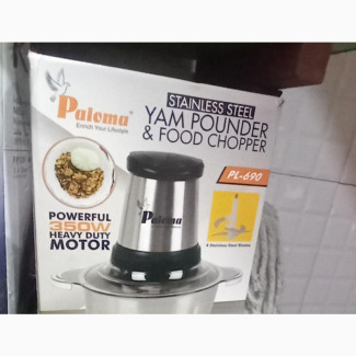 Paloma Yam Pounder Food Chopper Stainless Steel - Brand New