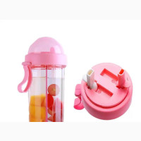 Water Bottle Dual Straw Separate