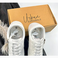Urban Original White Sneakers with Side Zip