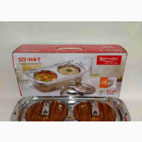 So Hot Insulated Twin Hotpot Thermoware Casserole Set 1700ml