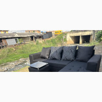 Home Interiors L-Shaped Sofa with Center Table