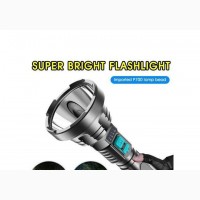 Super Powerful Rechargeable ABS LED Flashlight, Long Range X