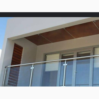 Glass With Stainless Steel Railings