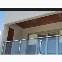 Glass With Stainless Steel Railings
