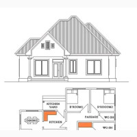 3 Bedrooms Bungalow Plan