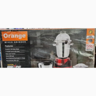 Orange Commercial Grinder Blender