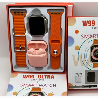 New W99 Ultra Smart Watch, Doubly Strap Airpod Smart Series 8