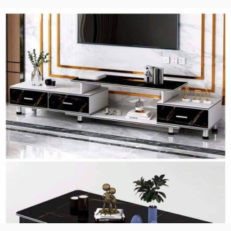 Modern Entertainment Console With Center Table - Brand New