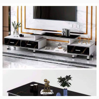 Modern Entertainment Console With Center Table - Brand New