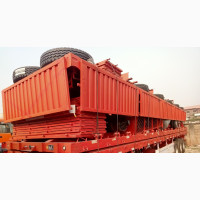 New Arrival Brand New 8units Stacked Flatbed Trailer Trucks