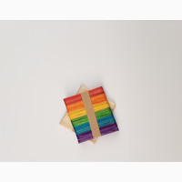 Plain Popsicle Sticks and Colourful Popsicle