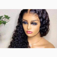 Human Hair Wavy Wig