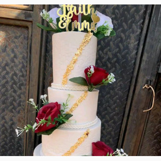 Get a 3 Tire Wedding Cake in Lagos for Just