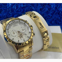 Cartier Chronograph Watch and Bracelet Set