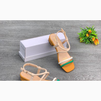Stylish Low Heel Lady#039;s Buckle Sandals - Brand New