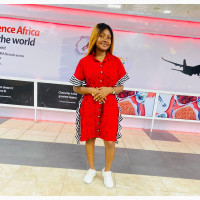 Ace Couture Ankara Shirt Gown