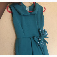 Green Gown for Girls, Age 2-3 Years
