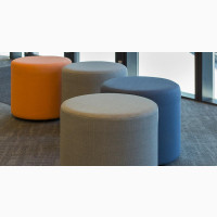 Round Ottoman - Brand New Home Interiors Poufs Footstools