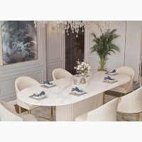 Luxury Contemporary Marble Dinning Set