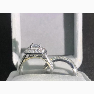 18karat White Gold Plated Luxury Female Wedding Rings