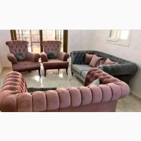 Quality 7 Seater Living Room Fabric Made Sofa Chair