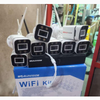8ch KIT Wired Cameras, Complete Accessories for 8 Ports Came