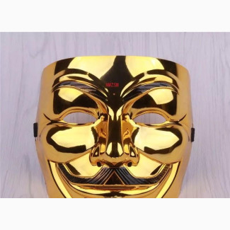 Gold Anonymous Mask