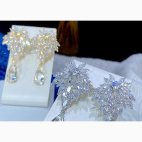 Zircon Bridal Earrings