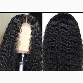 Curly Closure Black Cute Wig
