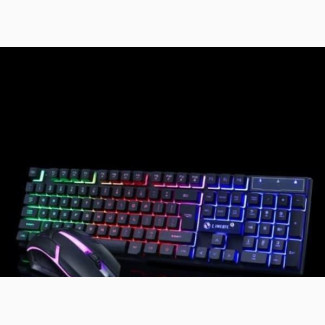 Wired Gaming Keyboard and Mouse With Backlit/Keyboard Light