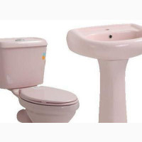 Toilet Seat Wash Hand Basin - Pink