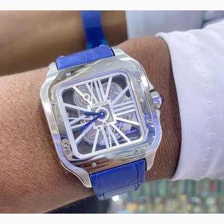 Men Quality Engine Leather Wristwatch