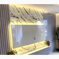 Marble and Glass Top Shelf TV Console