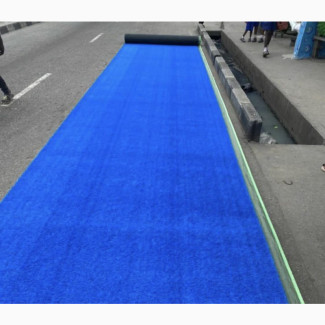 Blue Carpet Grass Rug 30mm