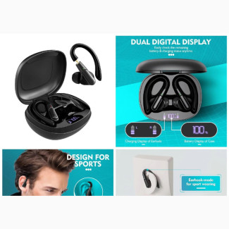 Bluetooth Earbuds - Effortlessly Switch Daily/Sports Wear
