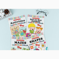 4 in 1 Children Activities Books, Practice Books, Shapes Book