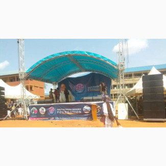 Stage and Lighting With Truss