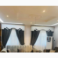 Gray Curtain Material