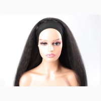 Kinky Headband Wig, Human Hair 22 Inches