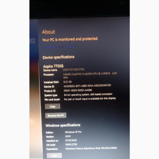 Acer Aspire 7750G Laptop - Core i5, 8GB RAM, 500GB SSD - Used