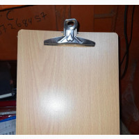 A4 Wooden Clipboard with Storage Clips - Brand New