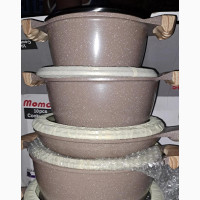 10pcs Momco Cookware Set (Marble/Granite Pot)