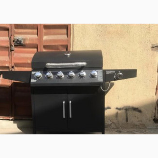 6 Burners Gas Barbecue With Side Grill - Brand New