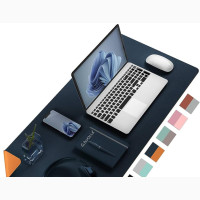 Non-slip Base Authentic Leather Waterproof Mouse Maps